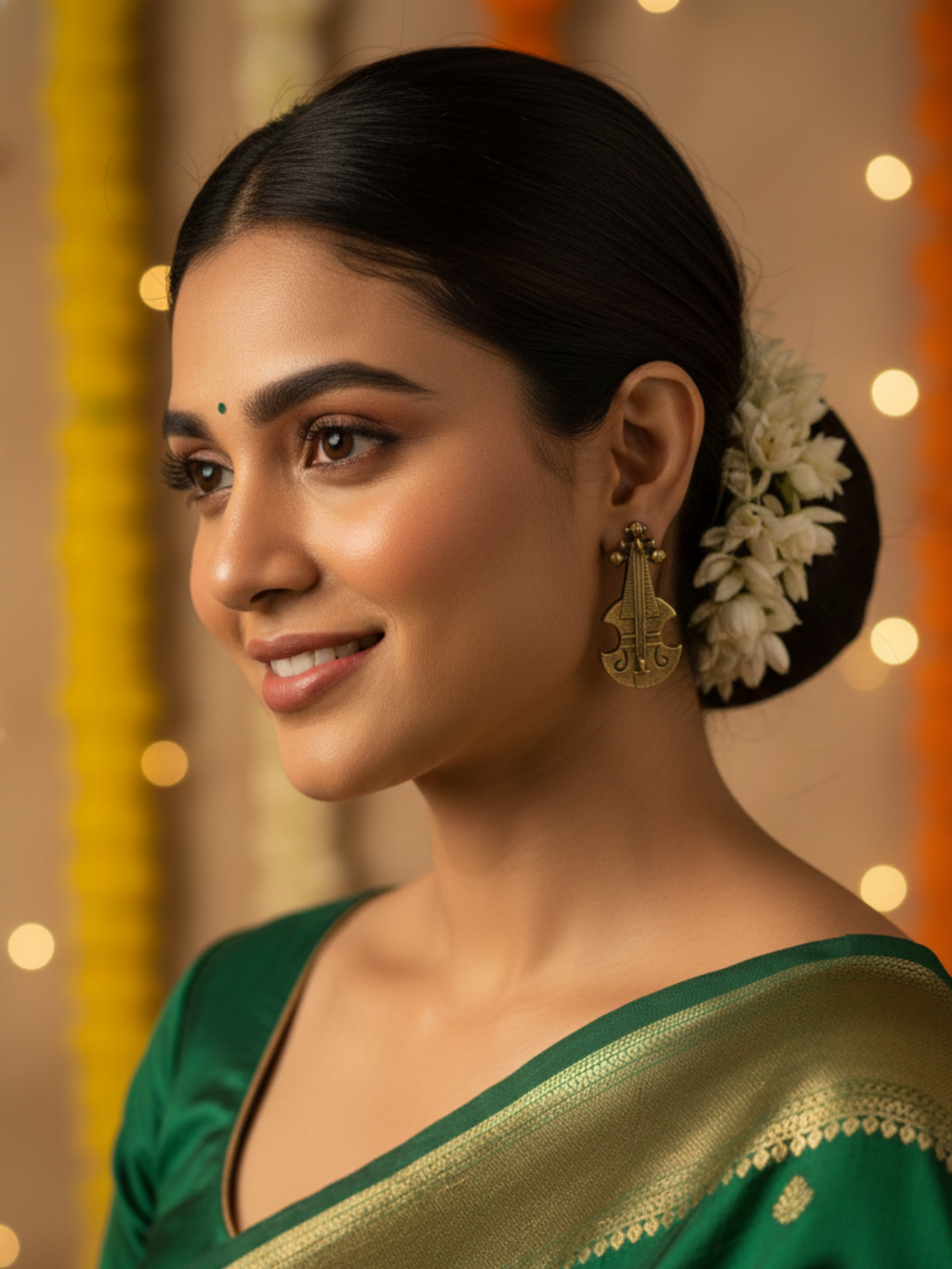 Gul E Jaipur Brass Drops & Danglers - Style 126
