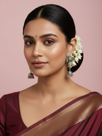 Gul E Jaipur Silver Oxidised Trending Necklace Silver Plated Brass Necklace For Women
