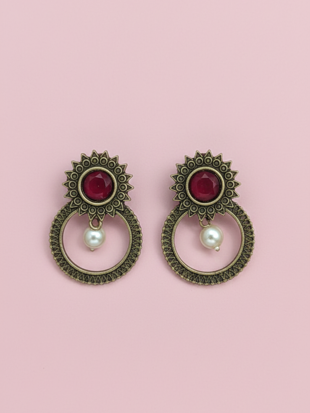 Gul E Jaipur Brass Drops & Danglers - Style 148