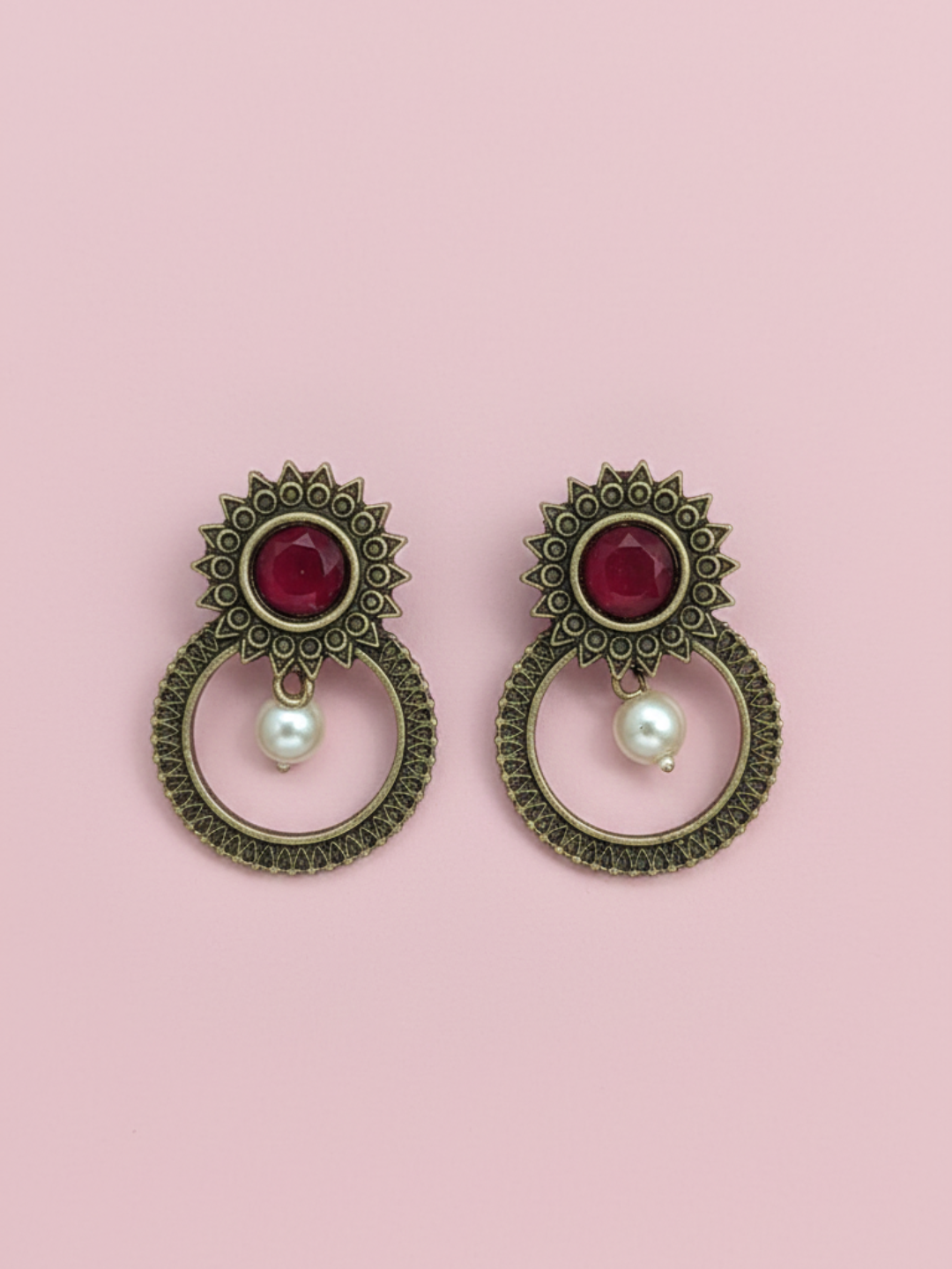 Gul E Jaipur Brass Drops & Danglers - Style 148