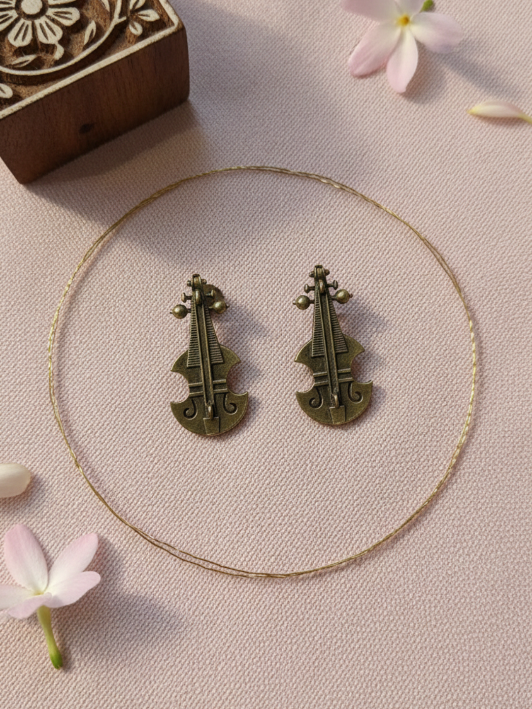Gul E Jaipur Brass Drops & Danglers - Style 126