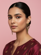 Gul E Jaipur Brass Jhumki Earring - Style 122