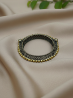 Gul E Jaipur Silver Oxidised Brass Earring Cuff Earring