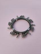 Gul E Jaipur Silver Oxidised Brass premium Earring Brass Jhumki Earring, Drops & Danglers
