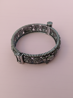 Gul E Jaipur Silver Oxidised Natique Earring Brass Drops & Danglers
