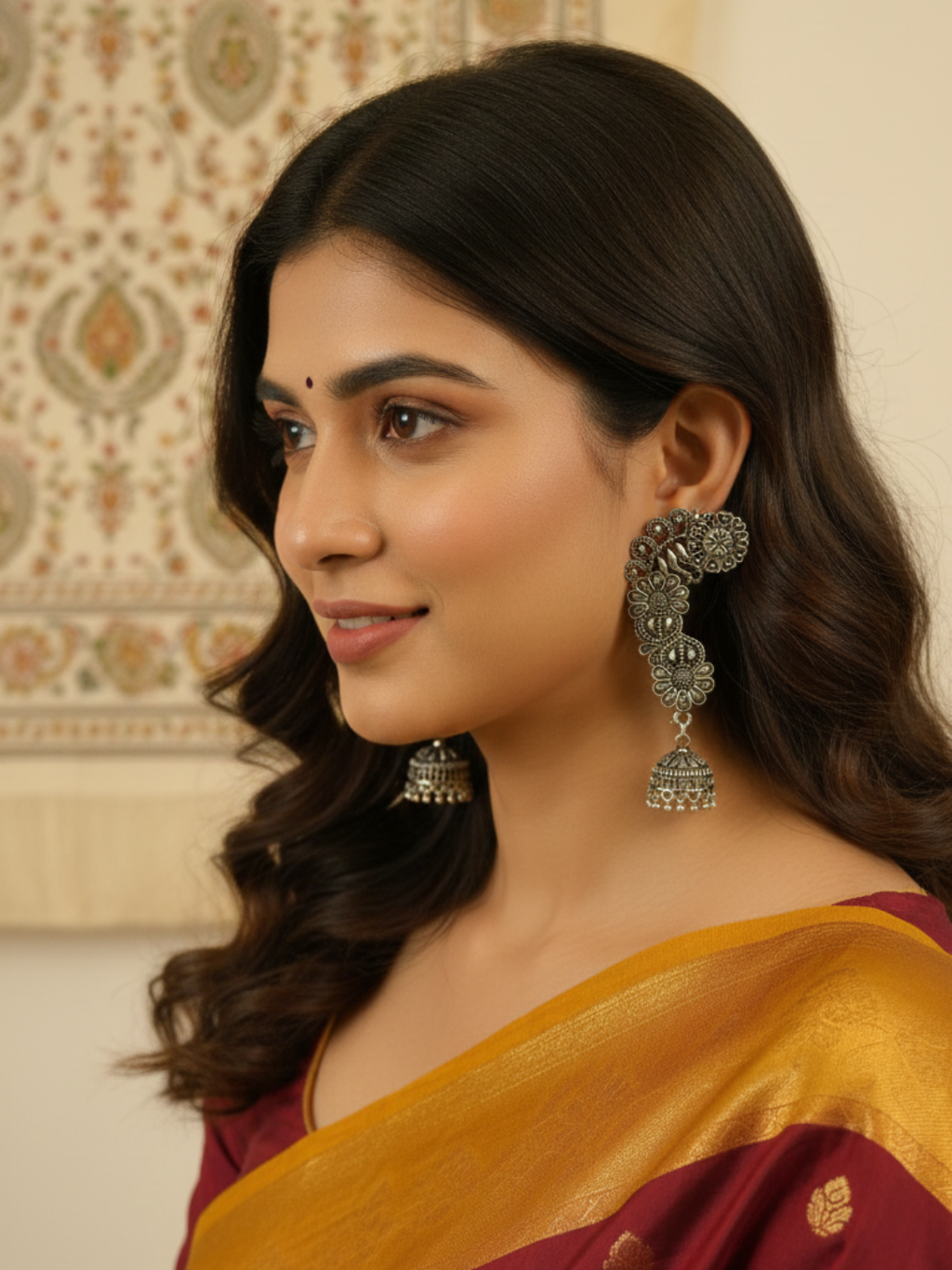 Gul E Jaipur Brass Drops & Danglers - Style 143