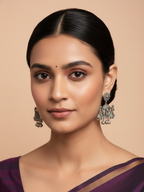 Gul E Jaipur Brass Stud Earring - Style 138