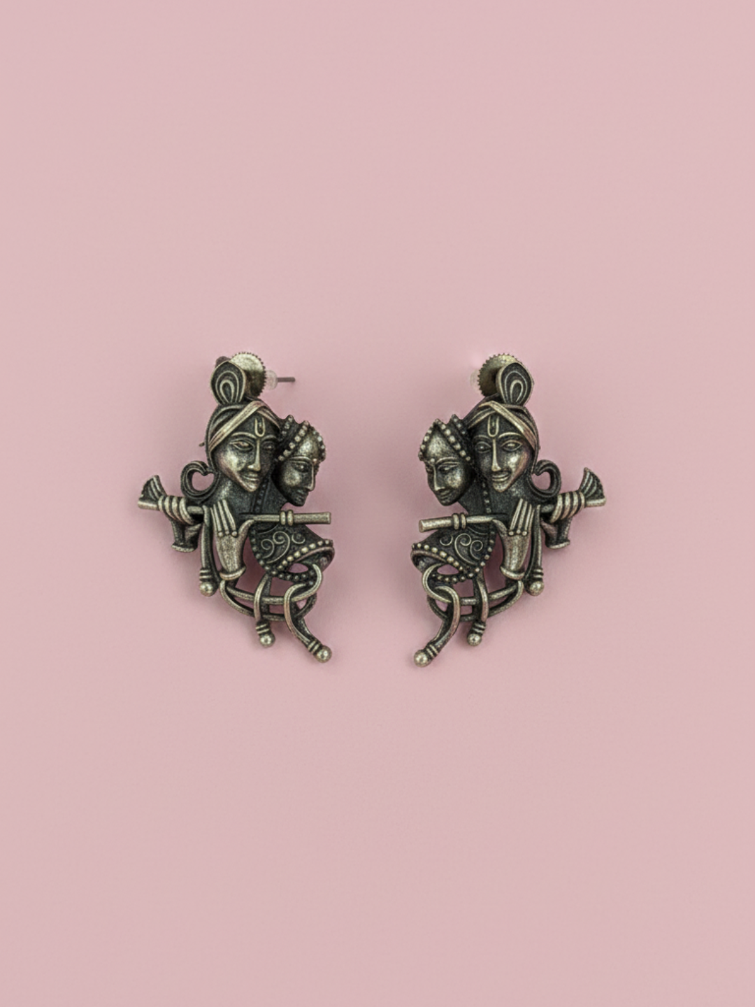 Gul E Jaipur Brass Stud Earring - Style 140