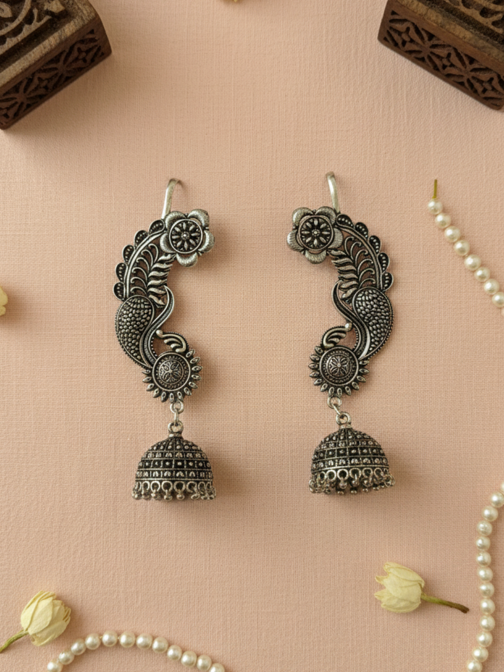 Gul E Jaipur Brass Drops & Danglers - Style 144