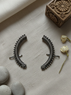 Gul E Jaipur Silver Oxidised Necklace Silver Plated Brass Necklace