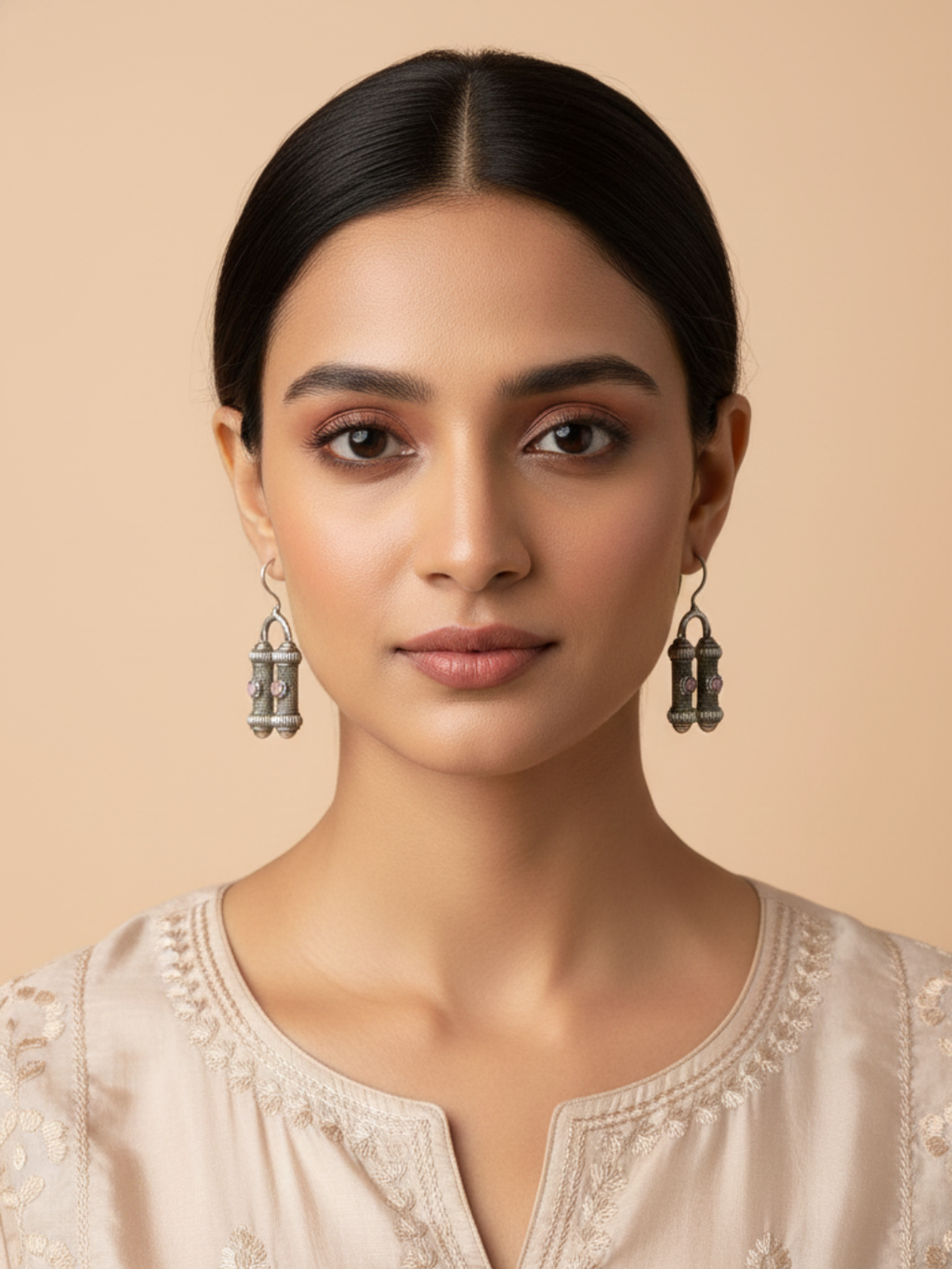 Gul E Jaipur Brass Jhumki Earring - Style 113