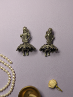 Gul E Jaipur Brass Silver Oxidised Mate Finish Kada