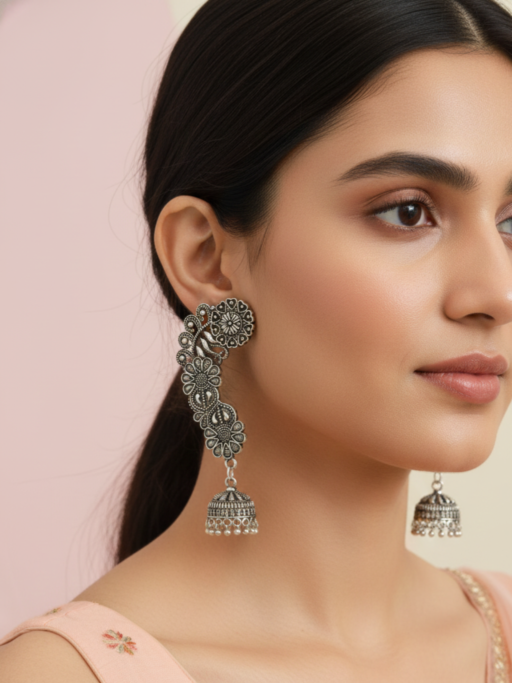 Gul E Jaipur Brass Drops & Danglers - Style 143