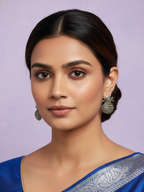 Gul E Jaipur Brass Jhumki Earring, Drops & Danglers - Style 120