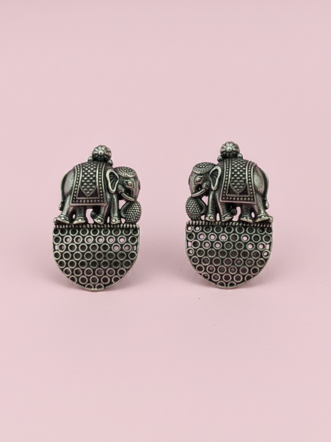 Gul E Jaipur Silver Oxidised Antique Beautifull Earring Brass Jhumki Earring, Drops & Danglers