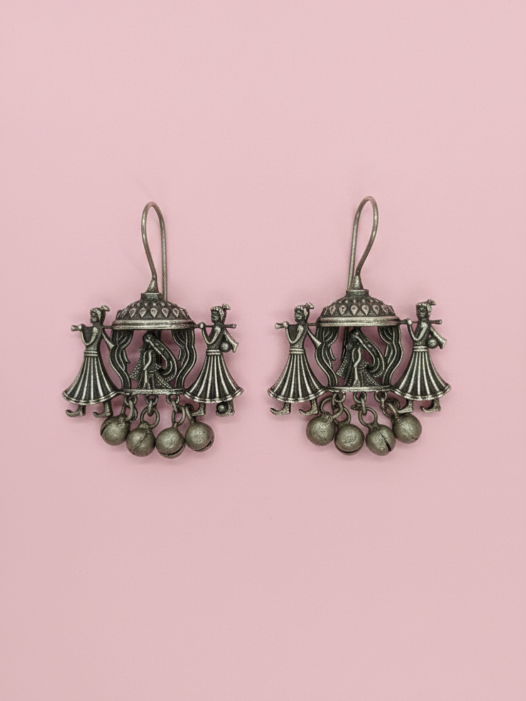 Gul E Jaipur Brass Stud Earring - Style 138