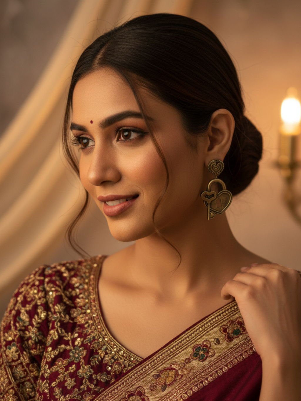 Gul E Jaipur Brass Drops & Danglers - Style 128