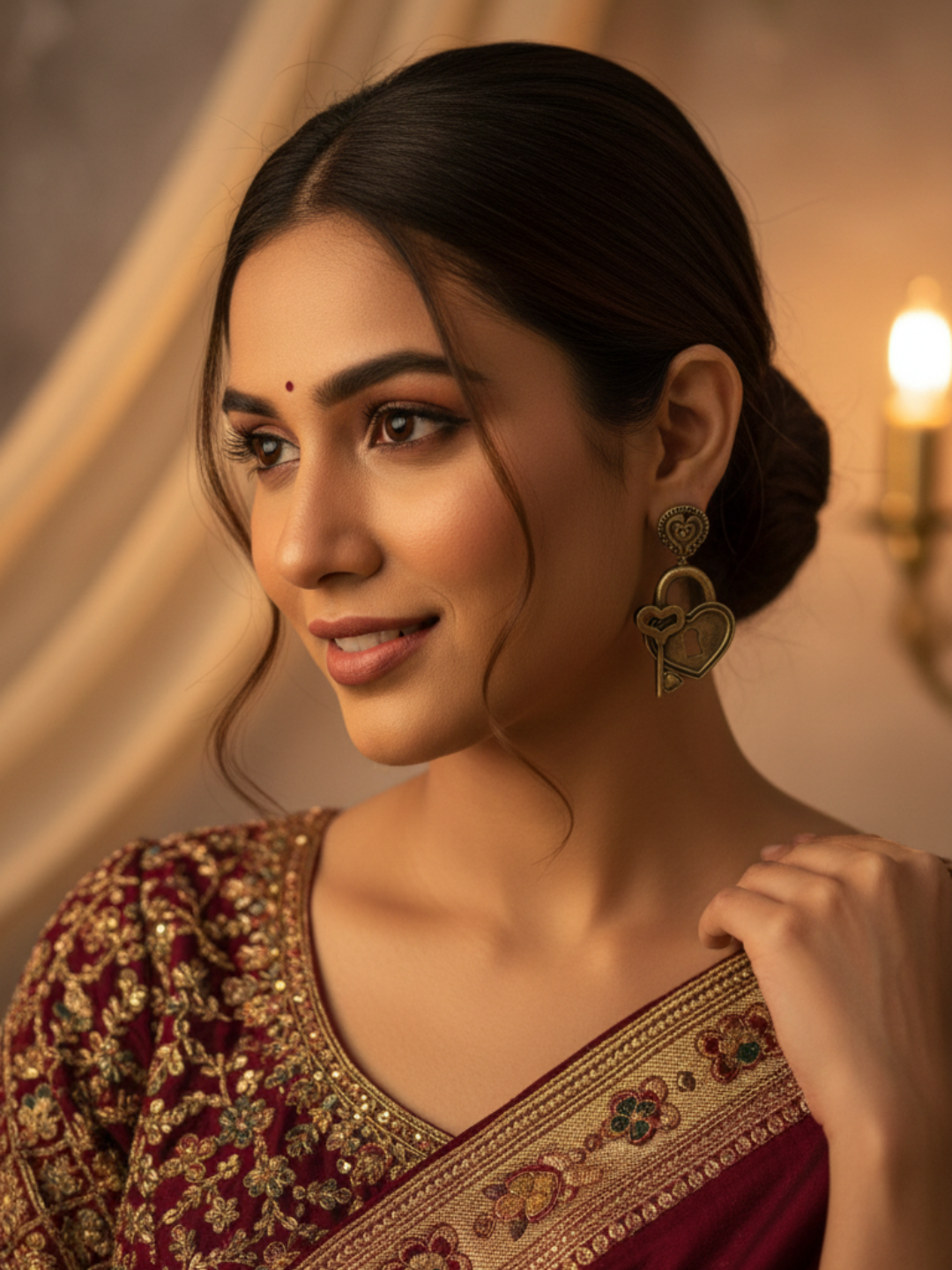 Gul E Jaipur Brass Drops & Danglers - Style 128