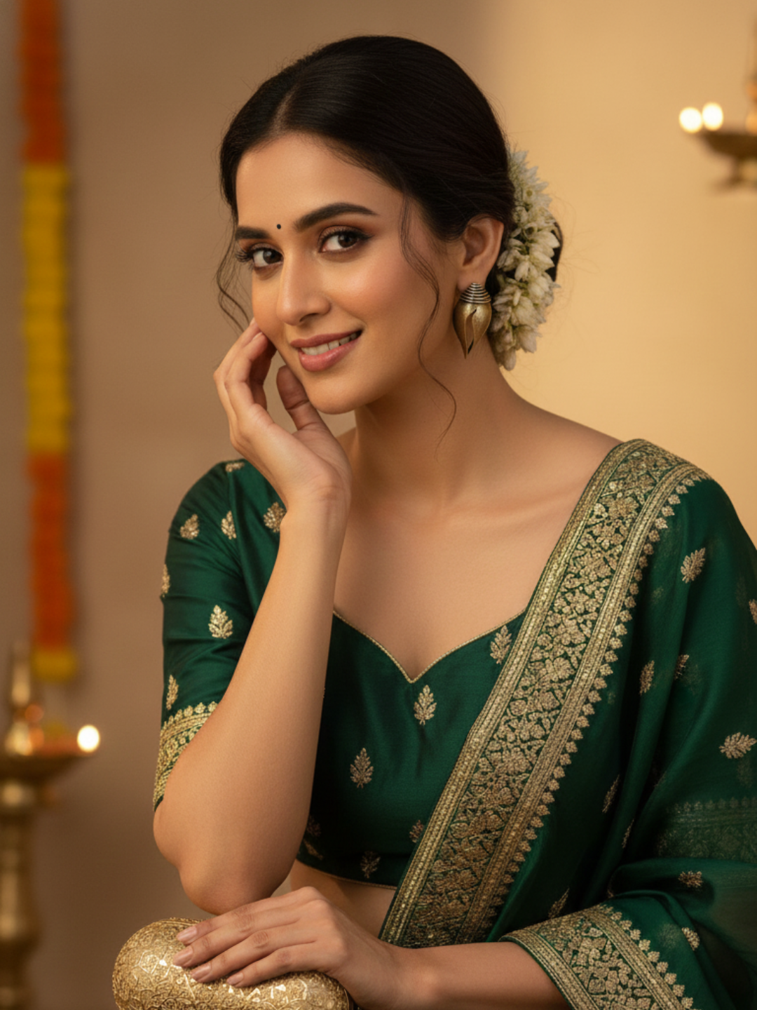 Gul E Jaipur Brass Drops & Danglers - Style 127