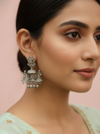 Gul E Jaipur Brass Stud Earring - Style 138