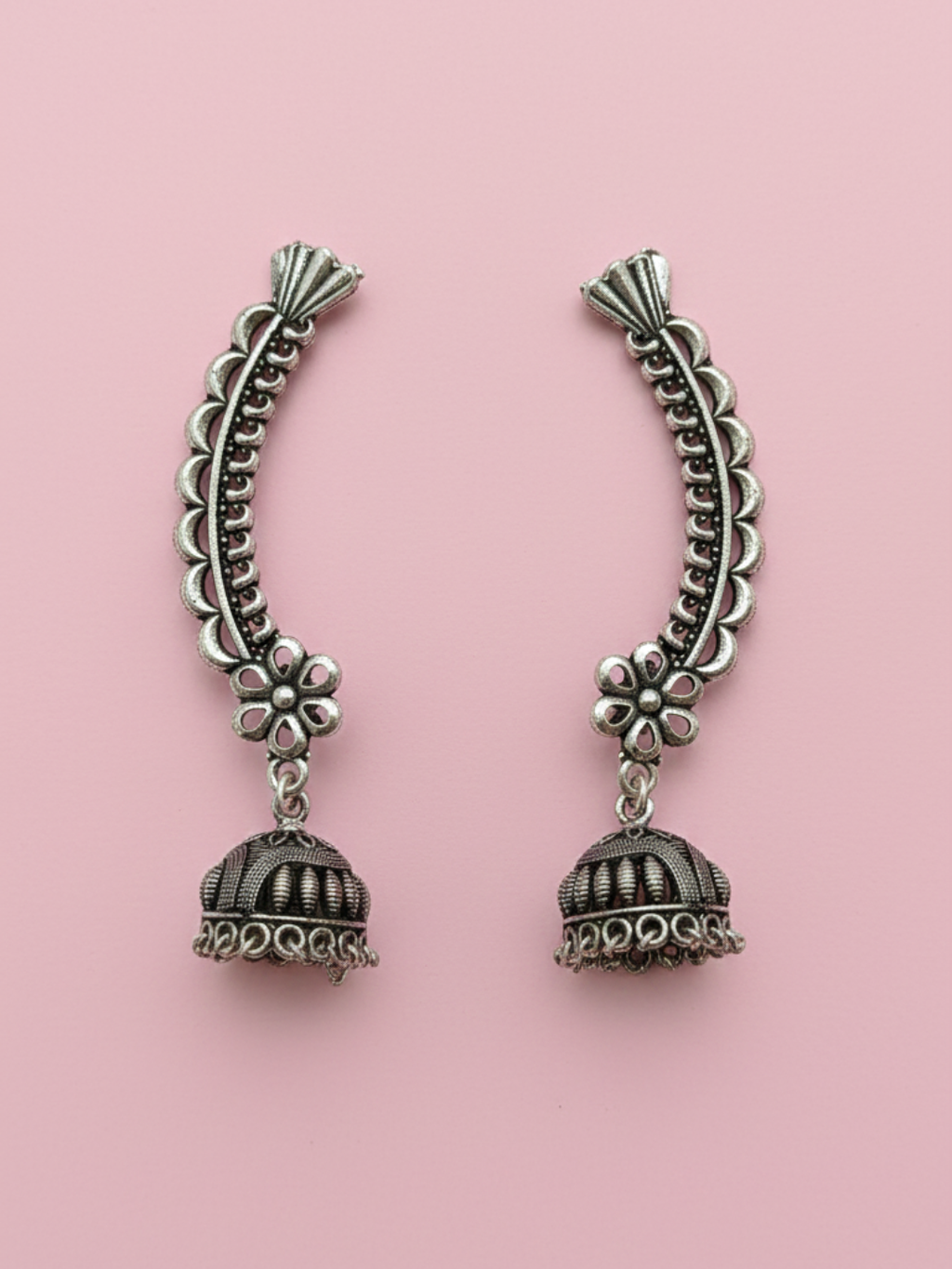 Gul E Jaipur Silver Plated Brass Necklace