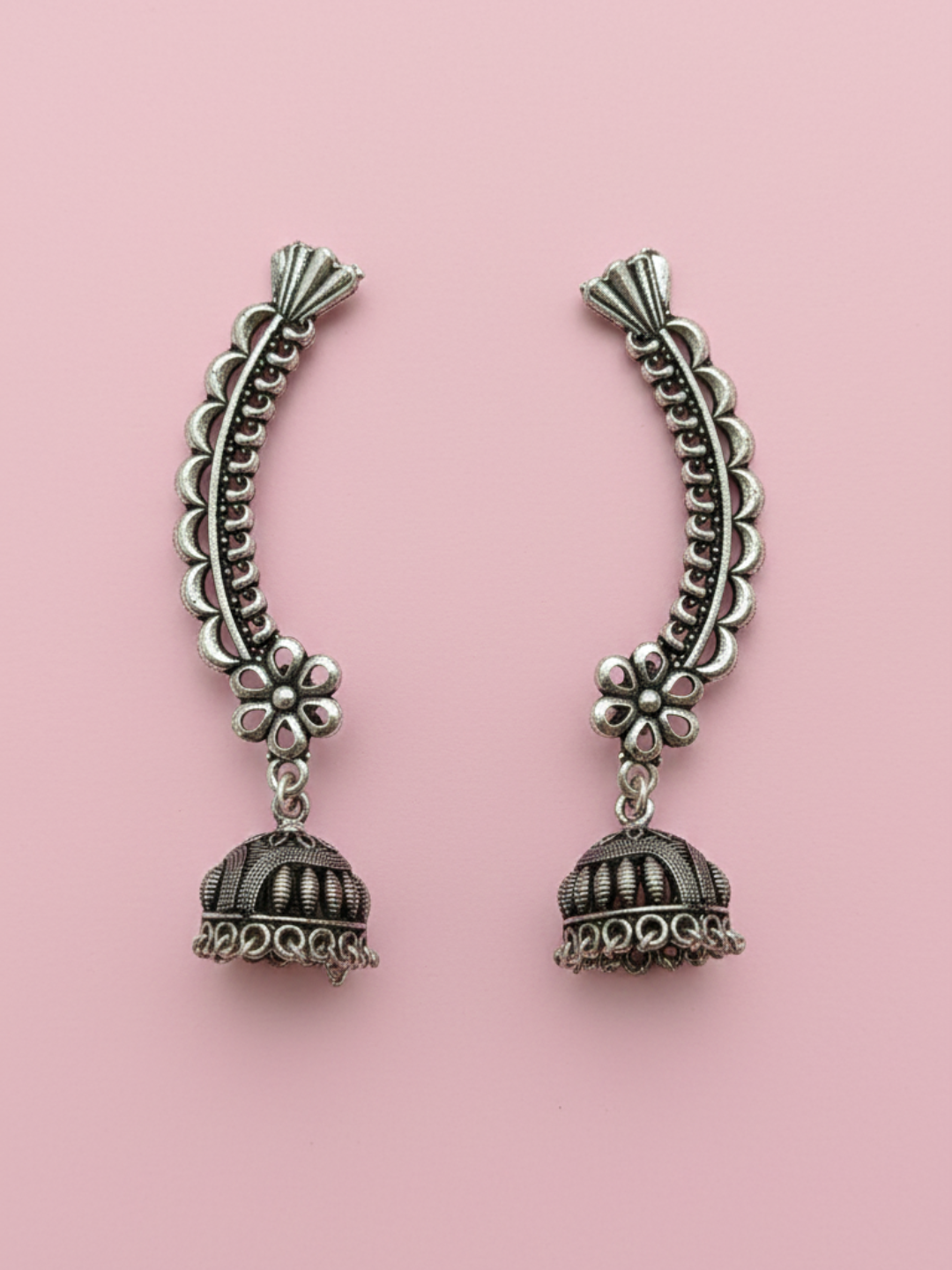 Gul E Jaipur Silver Plated Brass Necklace