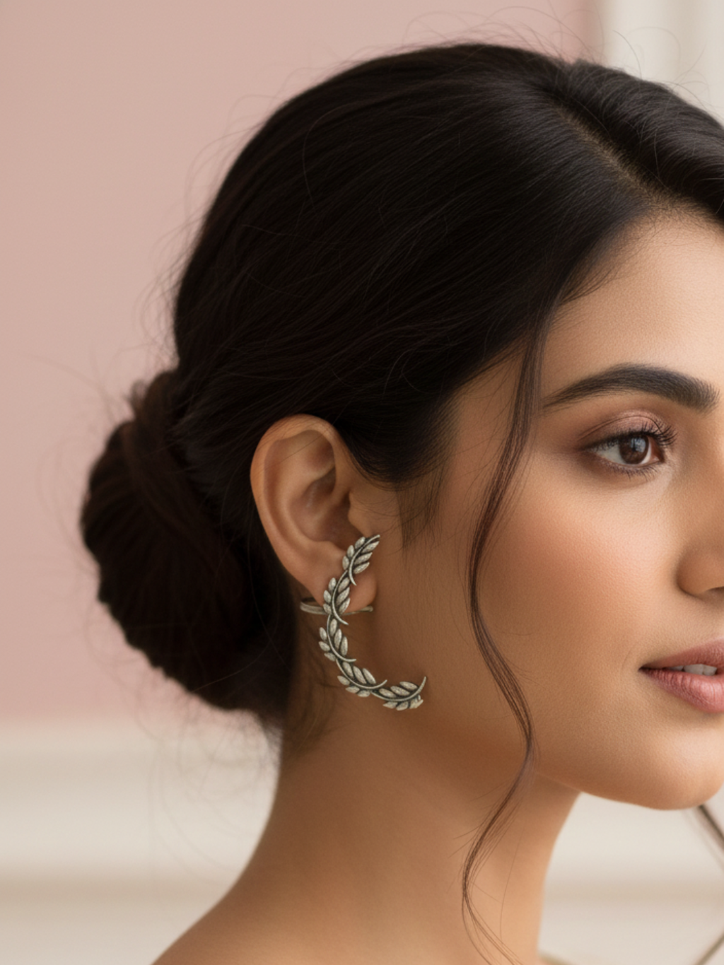 Gul E Jaipur Silver Oxidised Antique Earring Brass Jhumki Earring, Drops & Danglers For Women