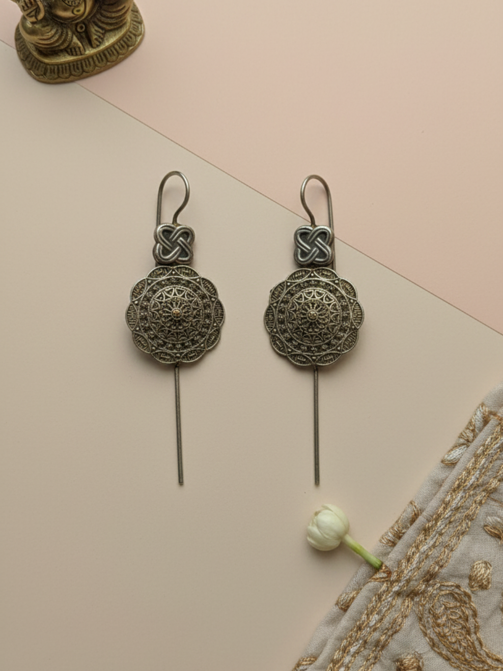 Gul E Jaipur Brass Stud Earring - Style 135