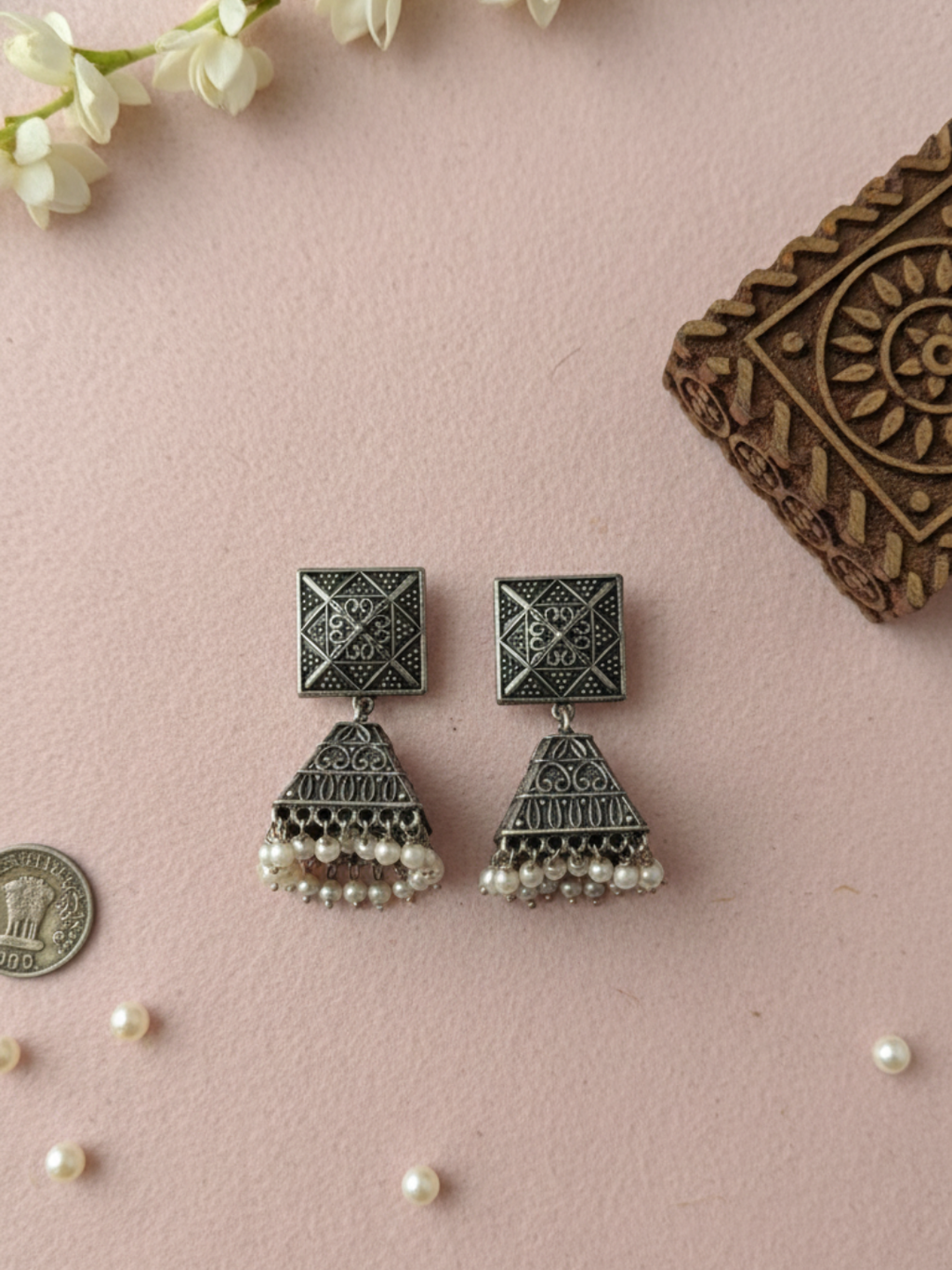 Gul E Jaipur Brass Silver Kada Antique Kada