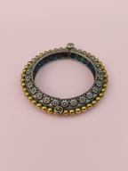 Gul E Jaipur Silver Oxidised Brass Earring Brass Drops & Danglers - Style 64