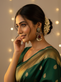 Gul E Jaipur Silver Oxidised Antique Earring Brass Beautifull Drops & Danglers