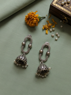 Gul E Jaipur Silver Trending Necklace Silver Plated Brass Necklace