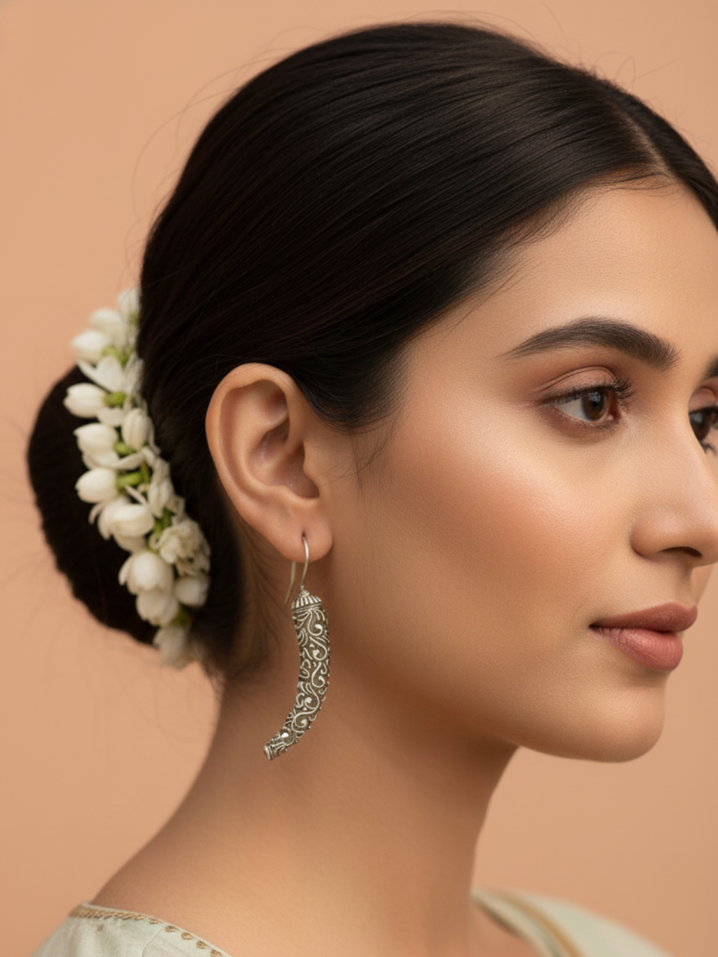 Gul E Jaipur Brass Jhumki Earring, Drops & Danglers - Style 114