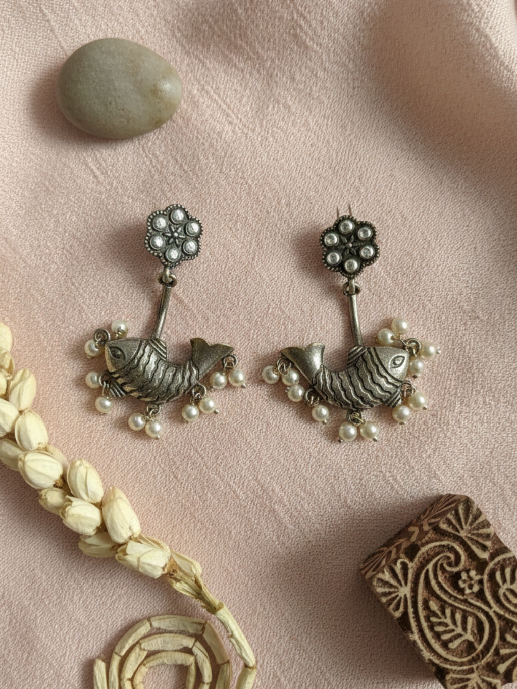 Gul E Jaipur Brass Drops & Danglers - Style 139