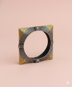 Gul E Jaipur Brass Beautifull Black Silver Kada