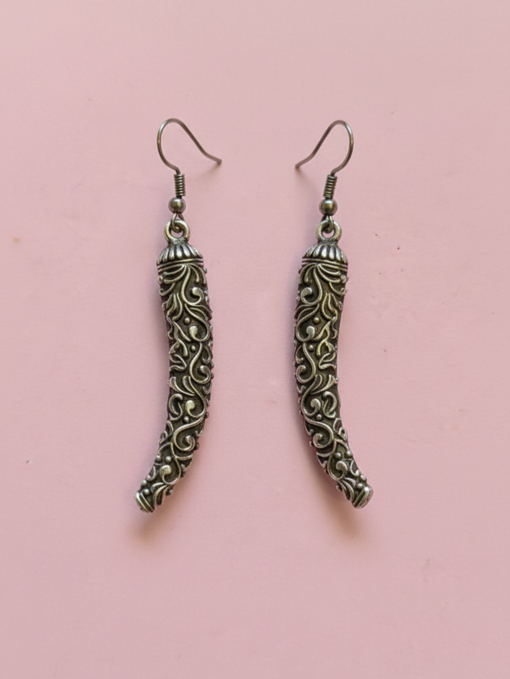 Gul E Jaipur Brass Jhumki Earring, Drops & Danglers - Style 114
