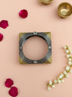 Gul E Jaipur Brass Beautifull Black Silver Kada