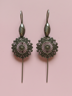 Gul E Jaipur Silver Oxidised Trending Necklace Silver Plated Brass Necklace