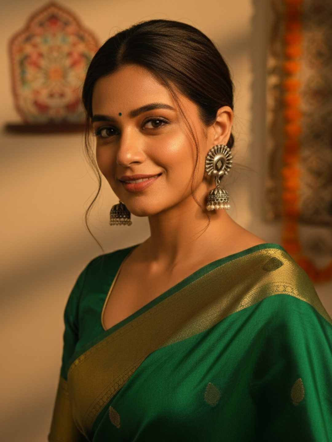 Gul E Jaipur Brass Two Tone Gold-plated Kada - Style 165