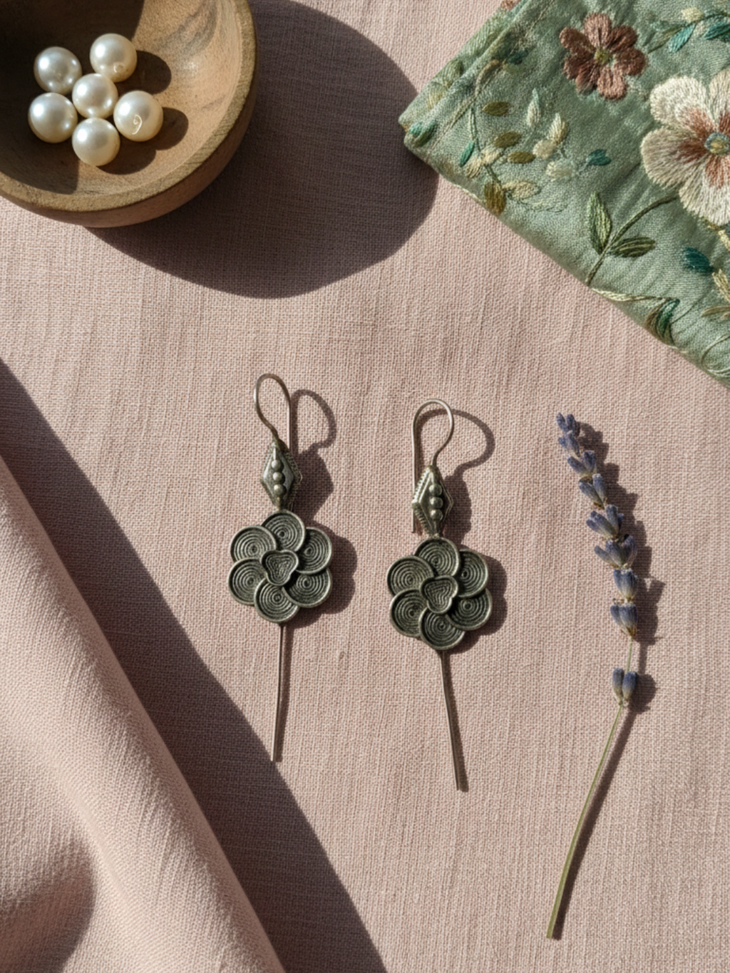 Gul E Jaipur Brass Drops & Danglers - Style 136