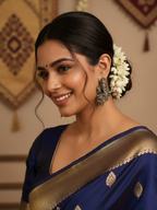 Gul E Jaipur Brass Stud Earring - Style 140