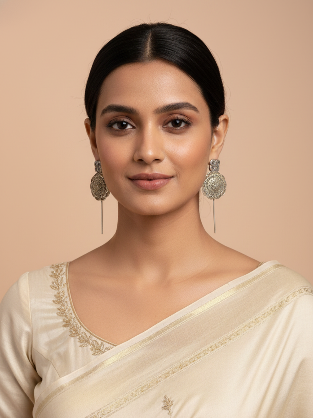 Gul E Jaipur Brass Stud Earring - Style 135