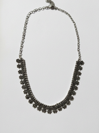 Antique Silver Oxidized Trible Choker