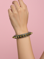 Heritage Royale Two-Tone Brass Bangle