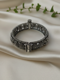 Boho Ethnic Oxidized Silver Brass Kada