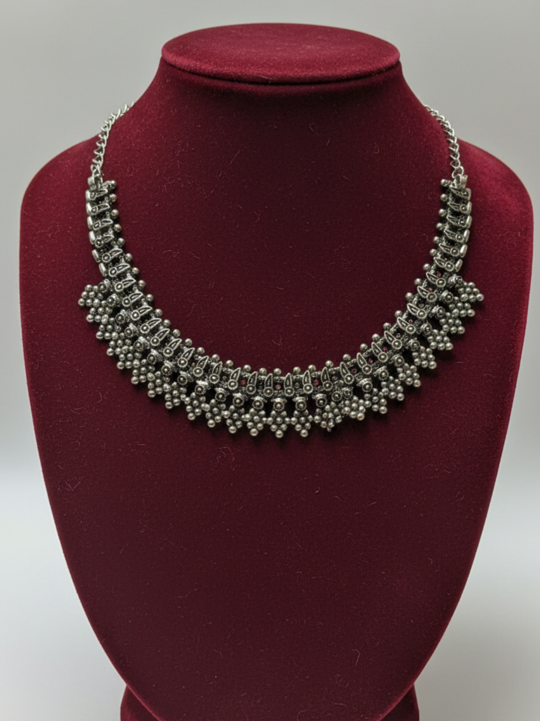 Premium Oxidized Silver Plated Brass Festival Necklace