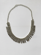 Oxidized Silver Brass Classic Ethnic Necklace for Women & Girls