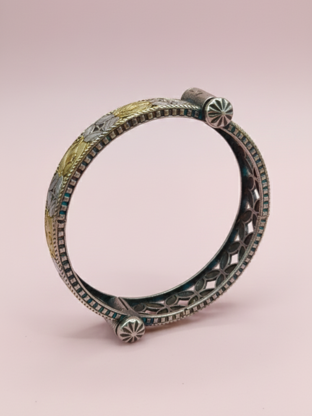 Classic Maharani Gold & Silver Kada