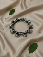 Timeless Traditional Silver Oxidized Brass Kada
