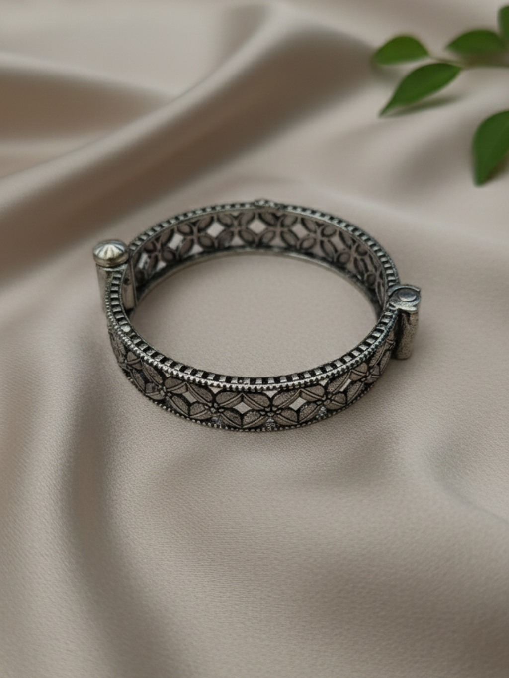 Rajasthani Inspired Antique Silver Finish Kada